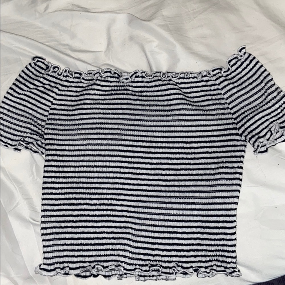 striped crop top